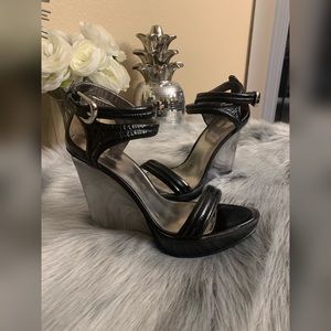 Marciano ankle strap wedge heel Size 8 1/2